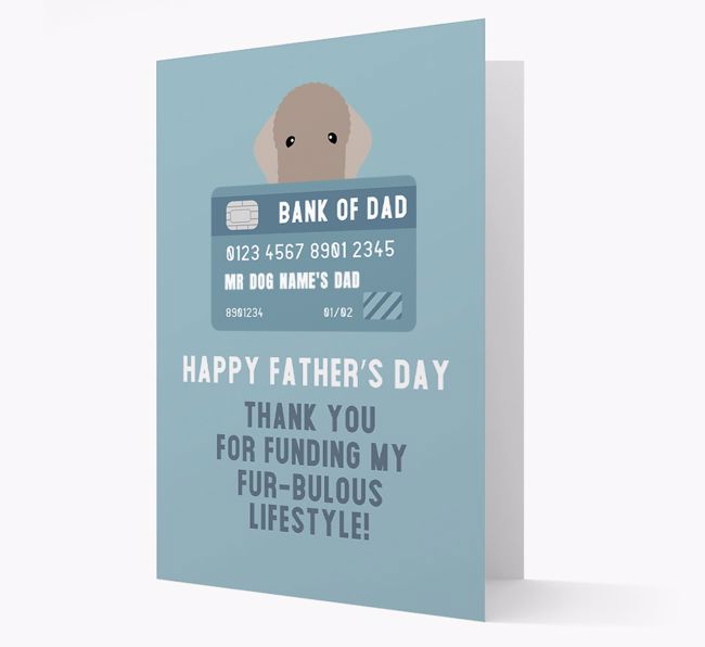 Personalized 'Bank of Dad' Card with {breedFullName} Icon